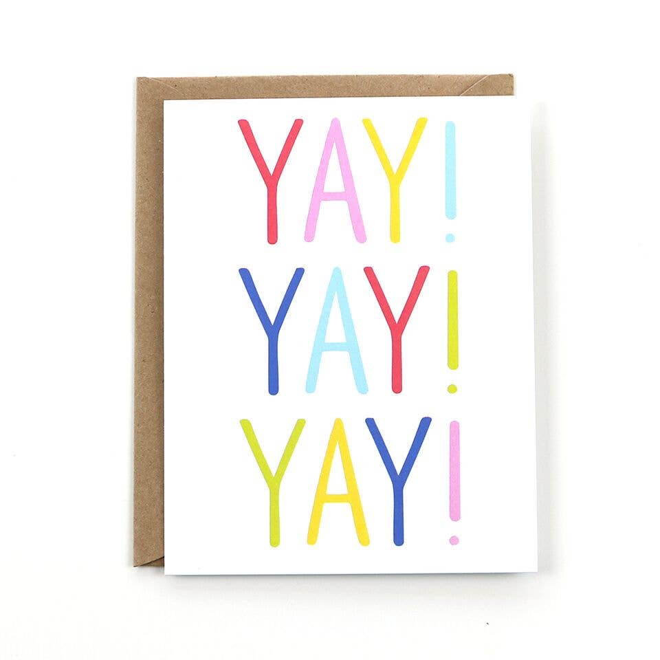 Public School Paper Co. - Wholesale Everyday Greeting Card - Yay Yay Yay Card