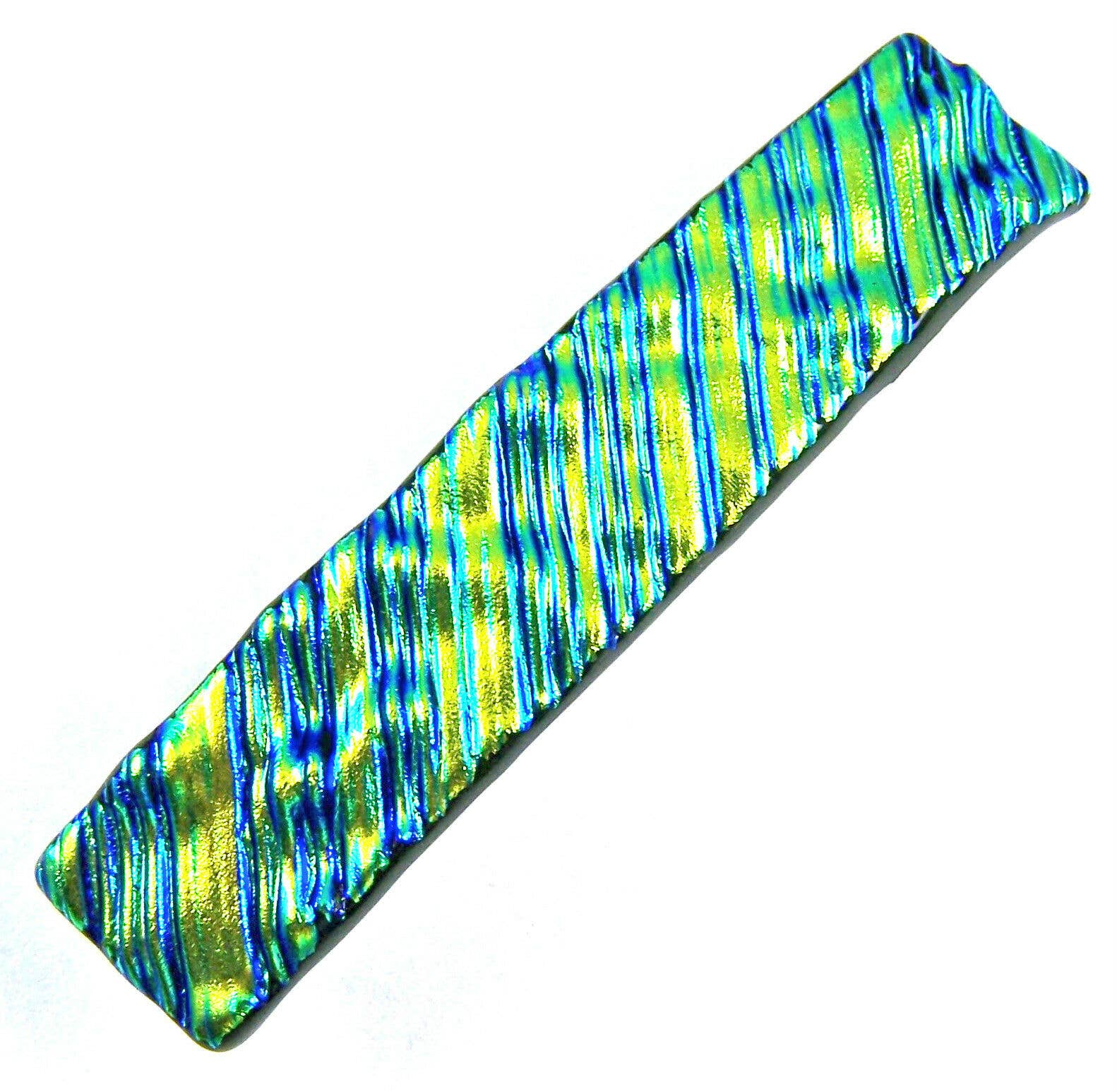 Glass Town USA – wholesale Barrette – Women’s – Barrettes Dichroic Glass Ripple Wavy Texture Large 0r Medium8