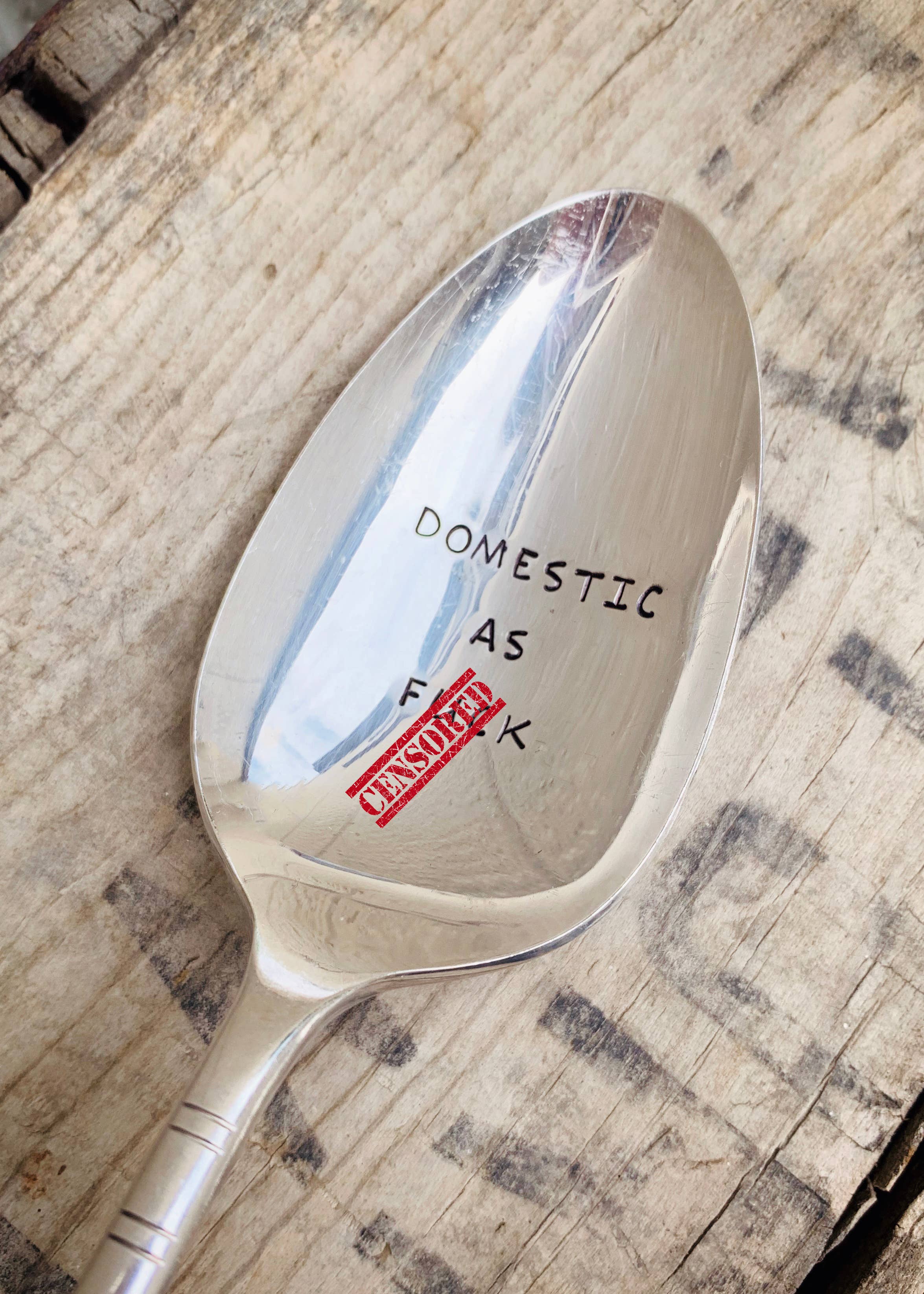 Pumpernickel and Wry – Engroshandel Bordske (bestik) – Naughty Coffee Tema Håndstemplede Vintage sølvskeer1