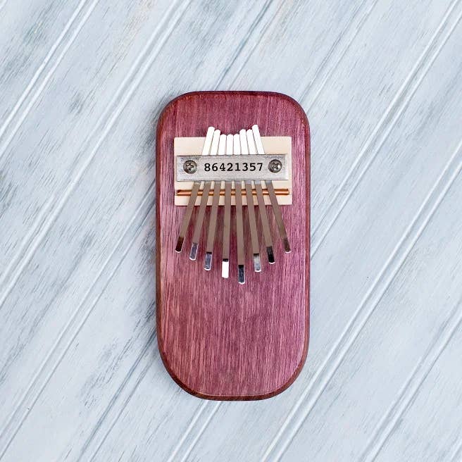 Purple Heart Thumb Piano for wholesale by Mountain Melodies LLC