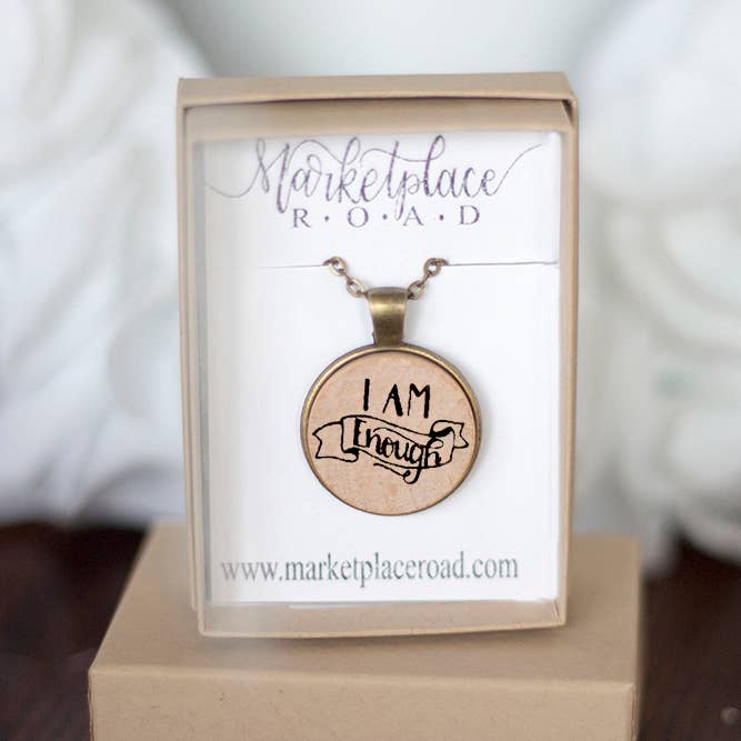 Little Allegory - Wholesale Pendant/Charm Necklace - I Am Enough Necklace5
