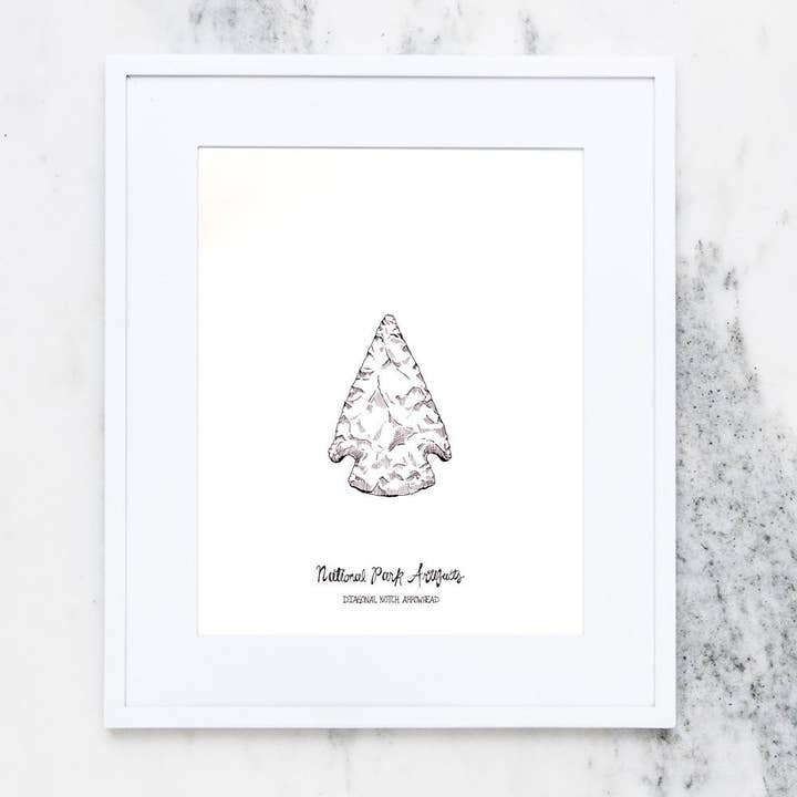 Impression d'art de pointe de flèche pour la vente par Reyn Paper Co