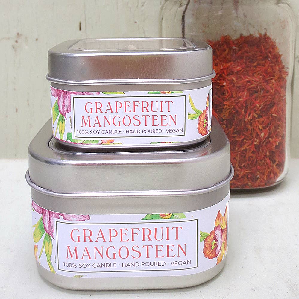 Green Daffodil Bath & Body - Wholesale Jar/Filled Candle - Grapefruit Mangosteen Soy Candle in Large Tin1