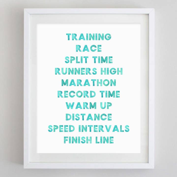 Running Watercolor Print for wholesale by Carly Rae Studio