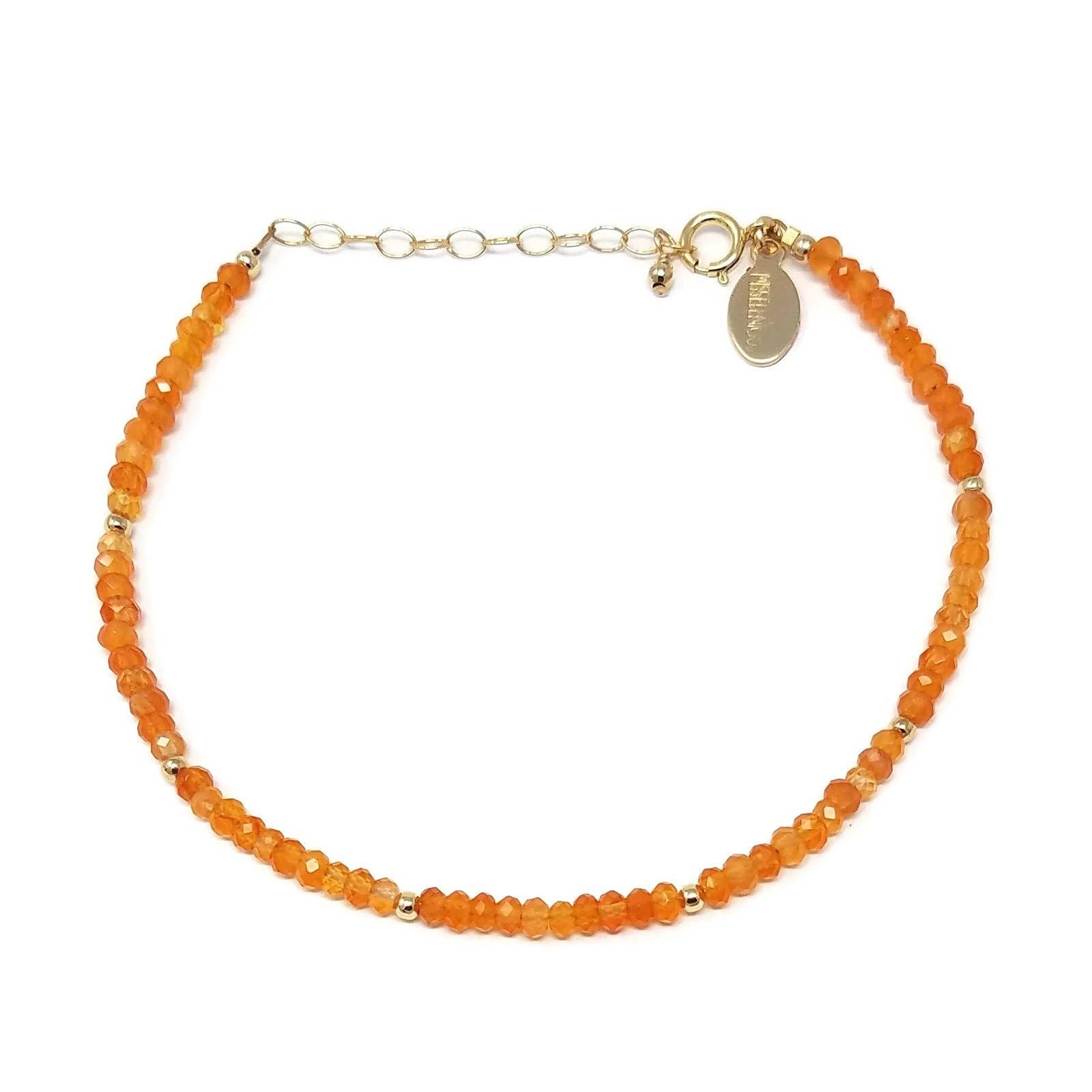 MissElenious Jewelry - Wholesale Beaded Bracelet - Carnelian Beaded Bracelet3