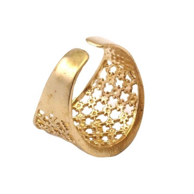 Less is More – Großhandel Cocktail-/Statement-Ring – Mesh-Ring2