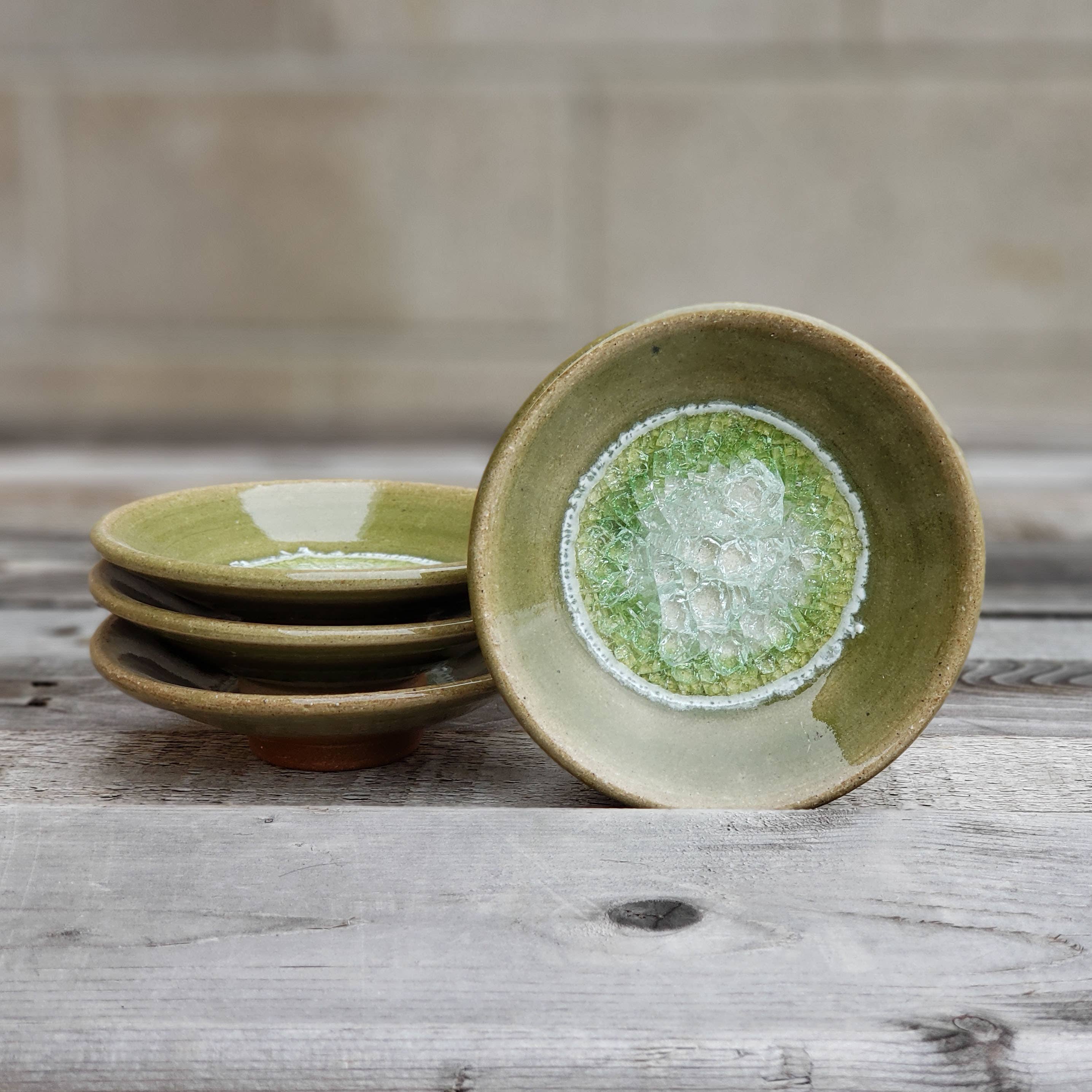 Dock 6 Pottery - Wholesale Jewelry Dish - Handmade Ring Dish - Wasabi Dipping Dish - MADE TO ORDER24