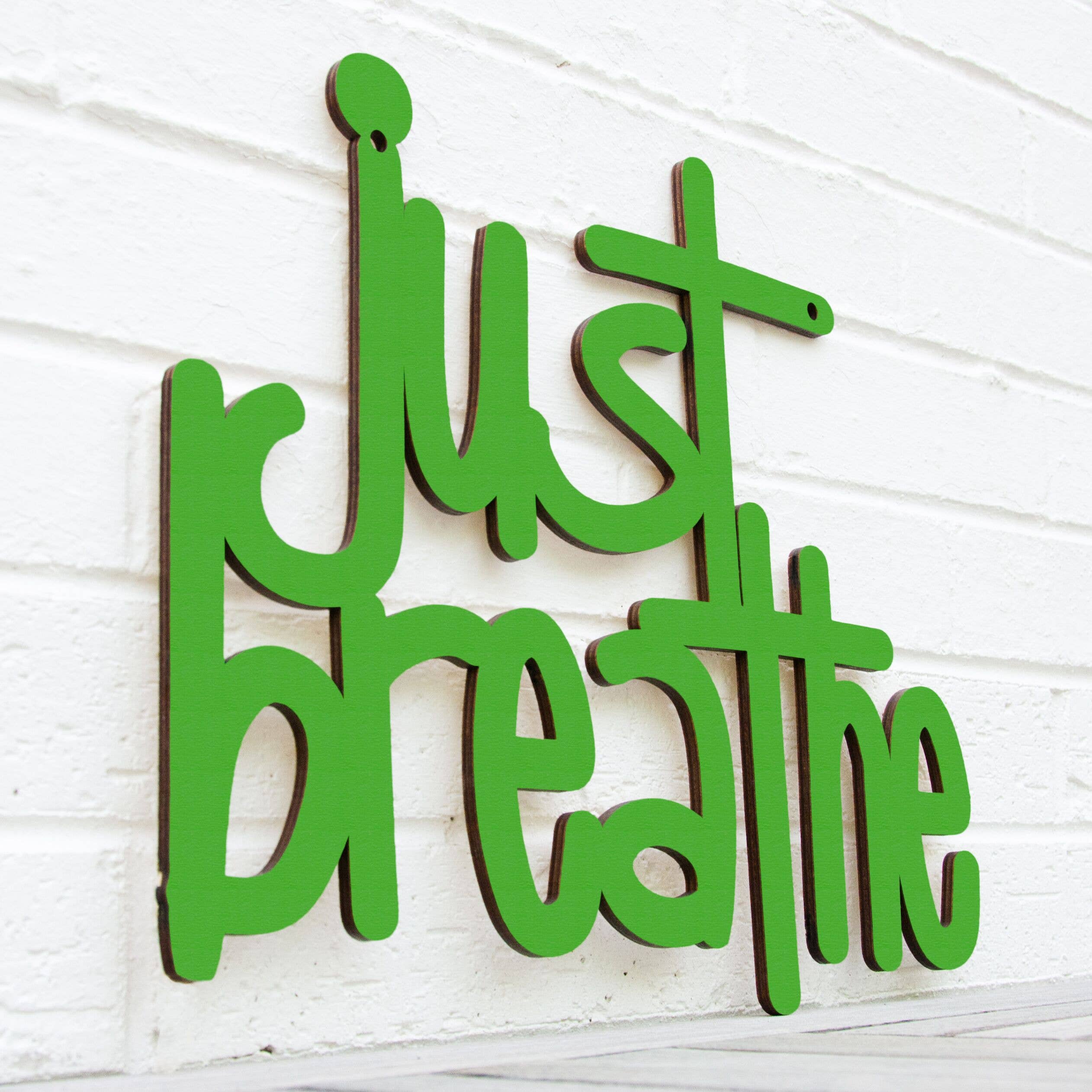 Spunky Fluff - Wholesale Wall Sign - Just Breathe, Inspirational Wood Wall Art Sign7