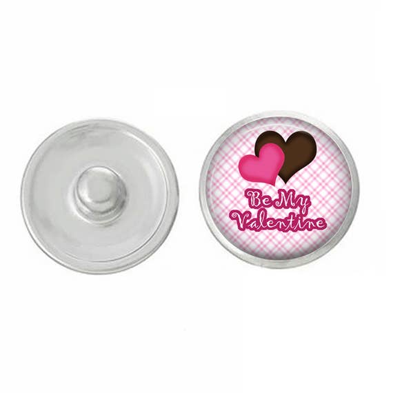 Saint-Valentin - Be My Valentin Snap pour bijoux à pression pour la vente par Say It in A Snap Jewelry