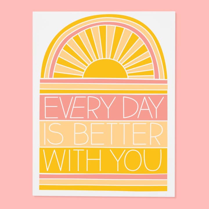 Better With You Card for wholesale by The Good Twin