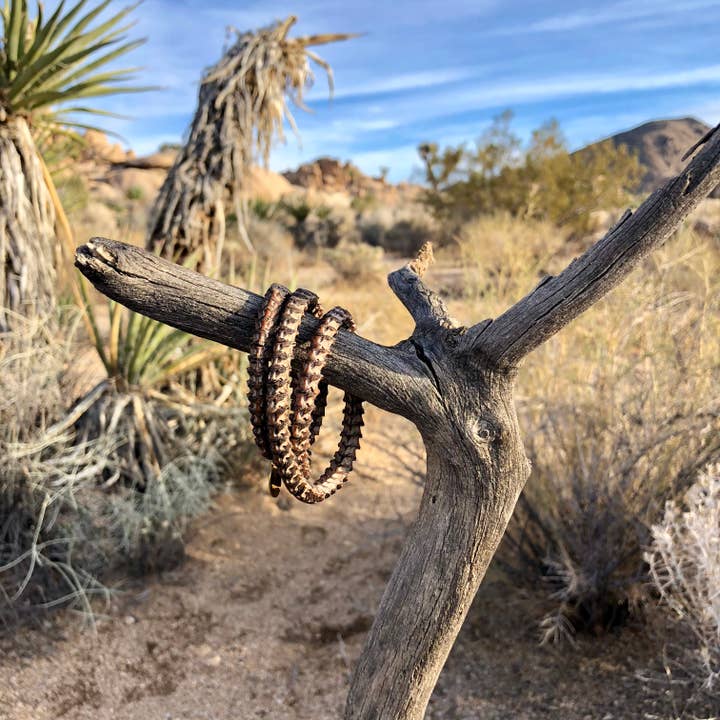 ASTALI - Wholesale Woven/Braided Bracelet - Snake Vertebrae Triple Wrap Bracelet, African Snake Bones4