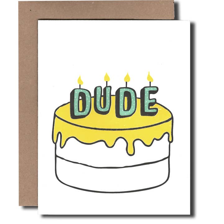 Dude Cake for wholesale by Power and Light Press