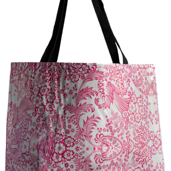 Oilcloth International - Wholesale Tote Bag - Women's - Pink Paradise Large Tote0