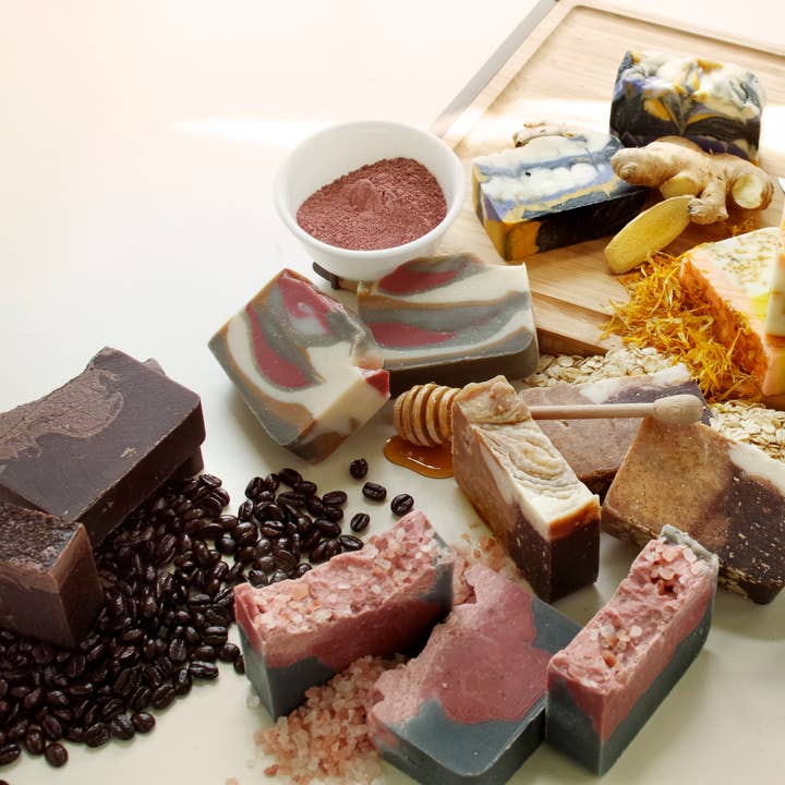 Falls River Soap Company - Wholesale Bar Soap - Avocado Soap - Set of 4 - with real Avocado slurry1