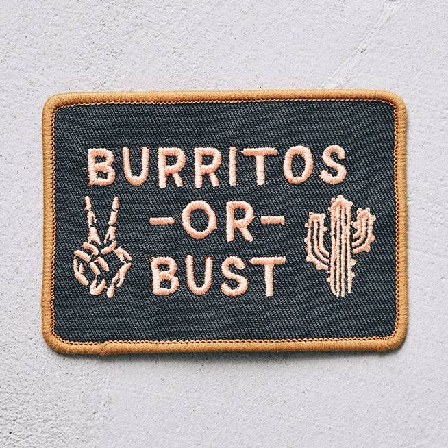 Burritos Or Bust Patch for wholesale by Pyknic