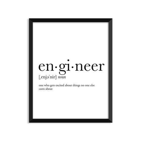 Footnotes - Wholesale Art Print - Engineer Definition - Everyday Art Print0