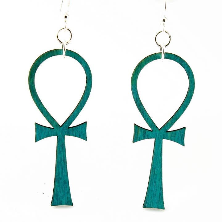 Boucles d'oreilles Ankh pour la vente par Green Tree Jewelry
