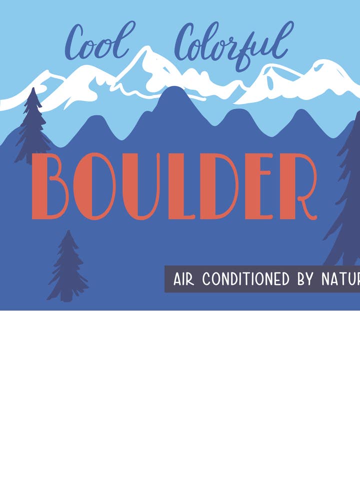 Cooler bunter Boulder-Pr für den Großhandel von Violet Press