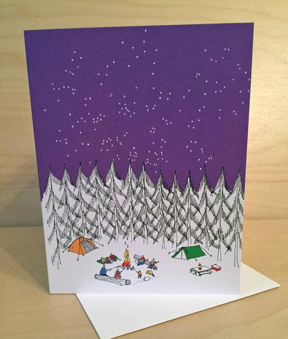Rachelink Cards & Illustrations - Wholesale Everyday Greeting Card - Camping Trip Card1