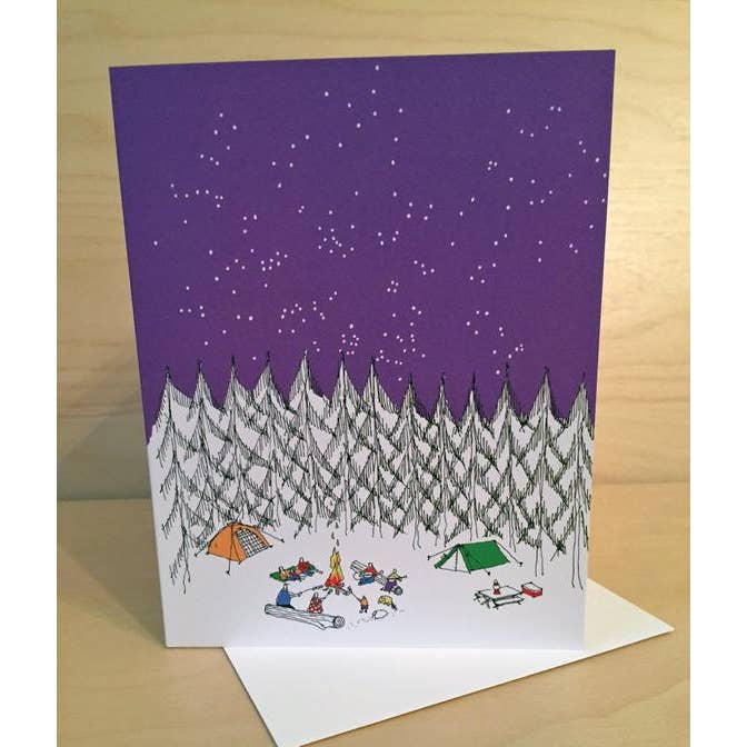 Rachelink Cards & Illustrations – wholesale Everyday greeting card – Camping Trip Card1