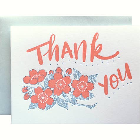 Violet Press - Wholesale Thank You Card - Thank You Flowers