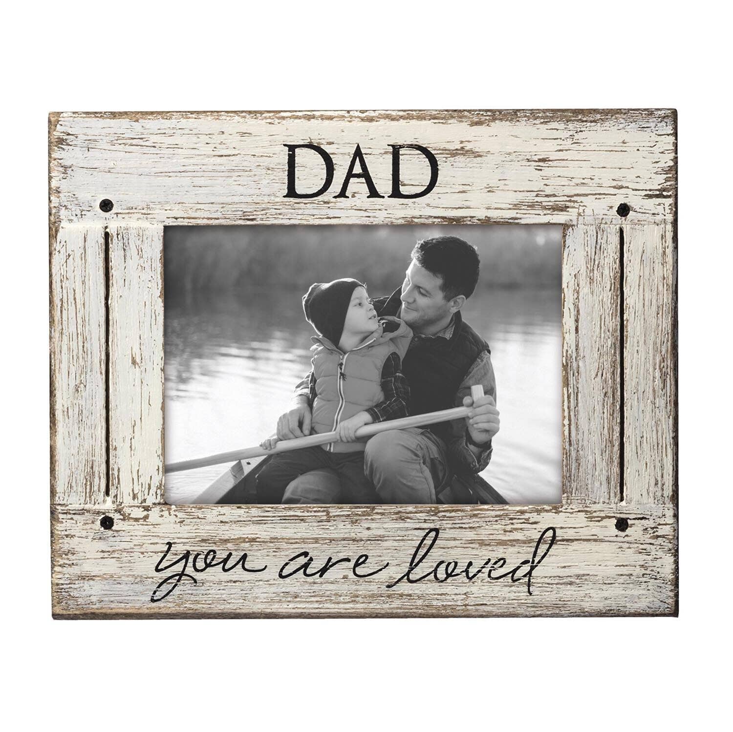Foreside Home & Garden - Wholesale Picture Frame - 5x7 Photo Dad Love White Picture Frame Dad Gift1