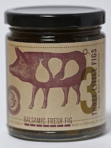 Balsamic Fresh Fig Jam for wholesale by Three Little Figs