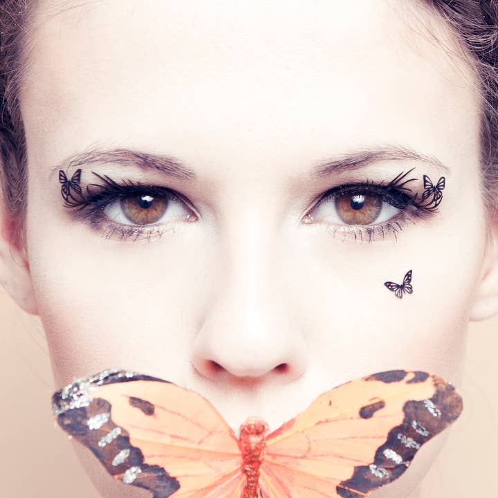 Deer & Butterfly Paper eyelashes for wholesale by PAPERSELF