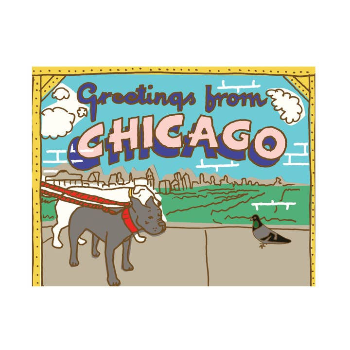 City Mural Postcard for wholesale by La Familia Green