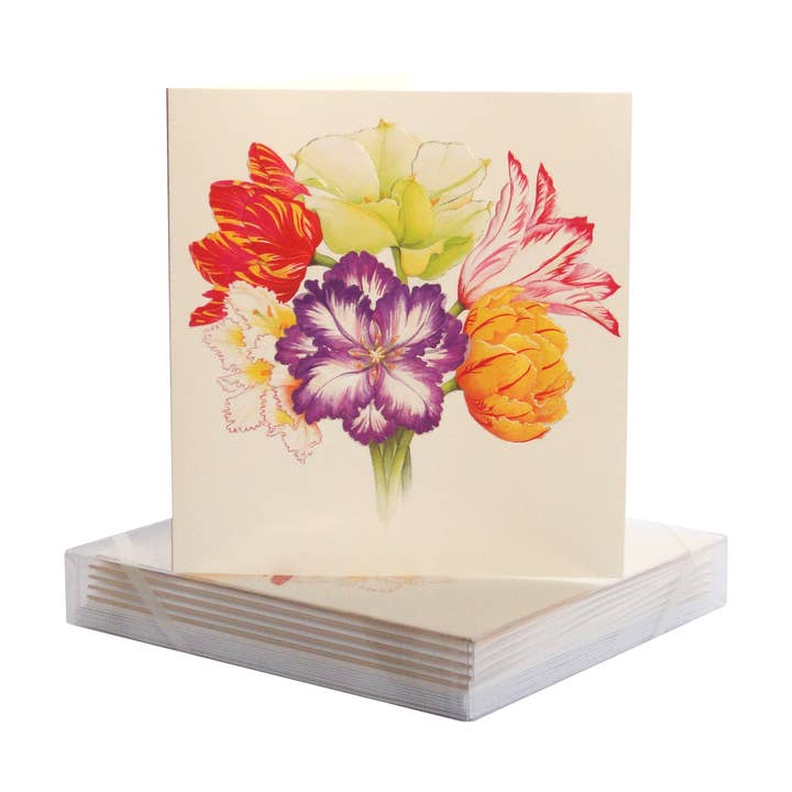 PAULA SKENE DESIGNS - Wholesale Everyday Greeting Card - Tulip Medley Blank Card