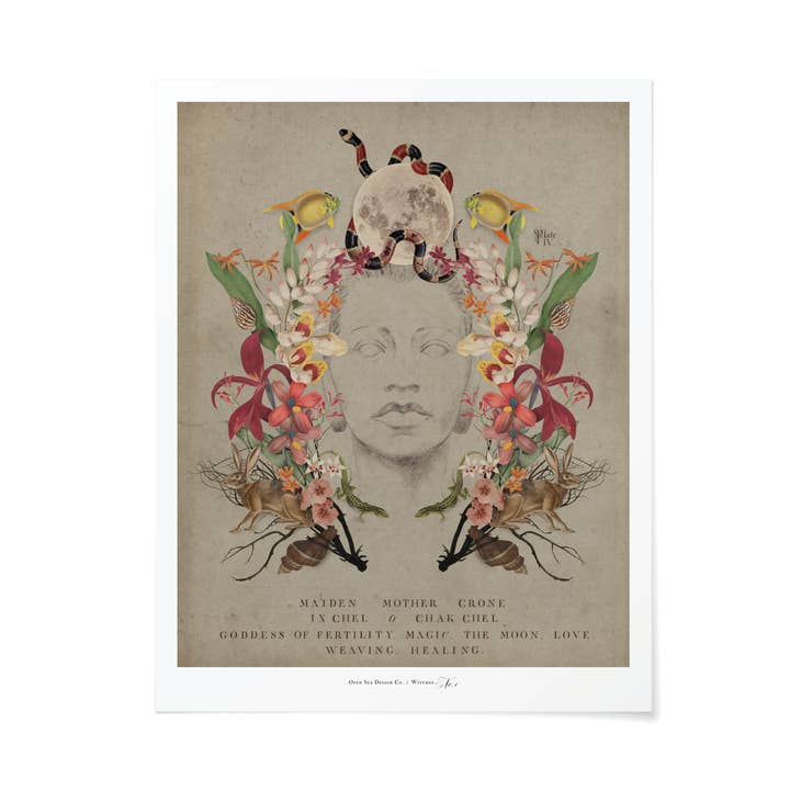 Portræt af Ix Chel Art Print for engroshandel hos Open Sea