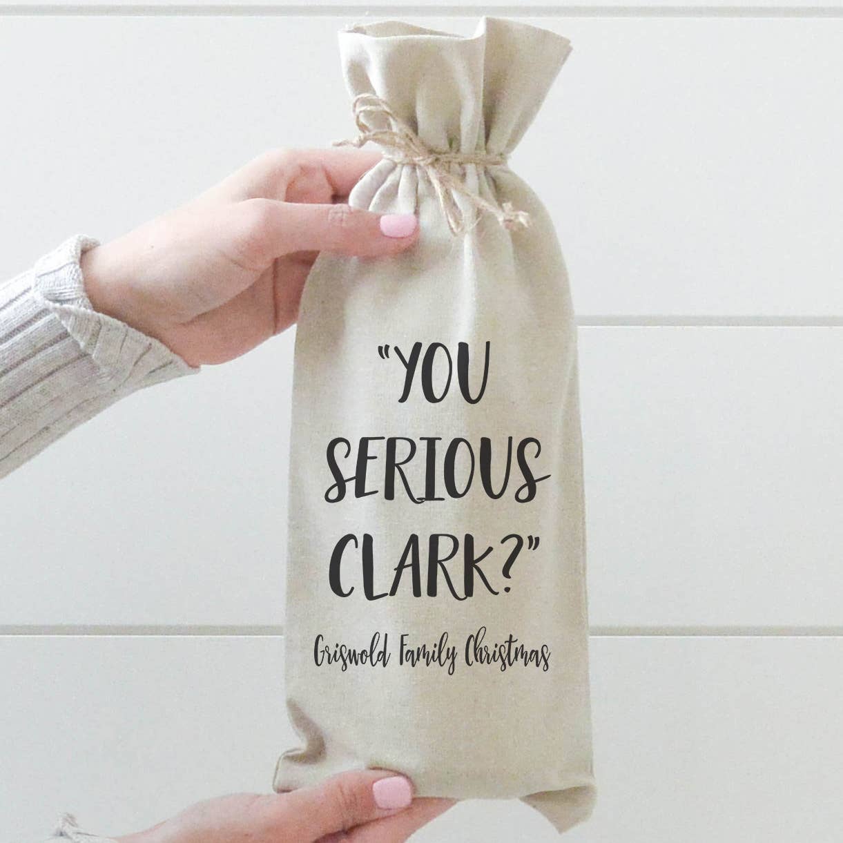 Porter Lane Home - Wholesale Wine Gift Bag - You Serious Clark Wine Bag0