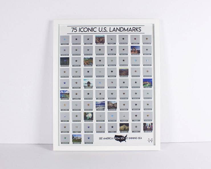 Cascadia Modern - Wholesale Poster - Iconic US Landmarks Scratch-Off Poster1