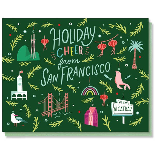 San Francisco ornamenten kaart voor wholesale door Paper Parasol Press