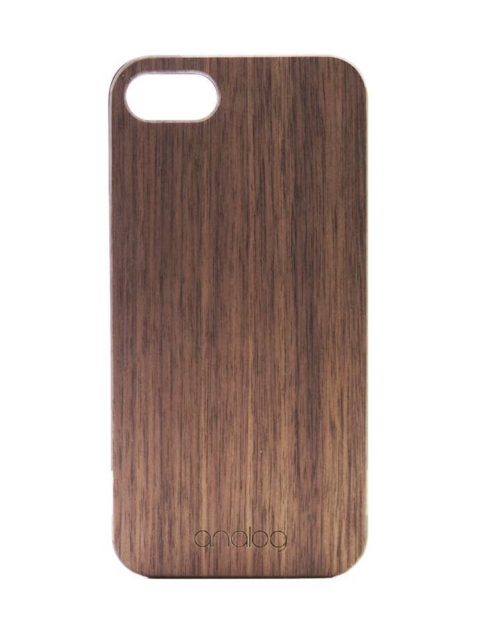 Walnut Wood Wood iPhone Case (SE Series 2 or lower) for wholesale by Analog Watch Co.