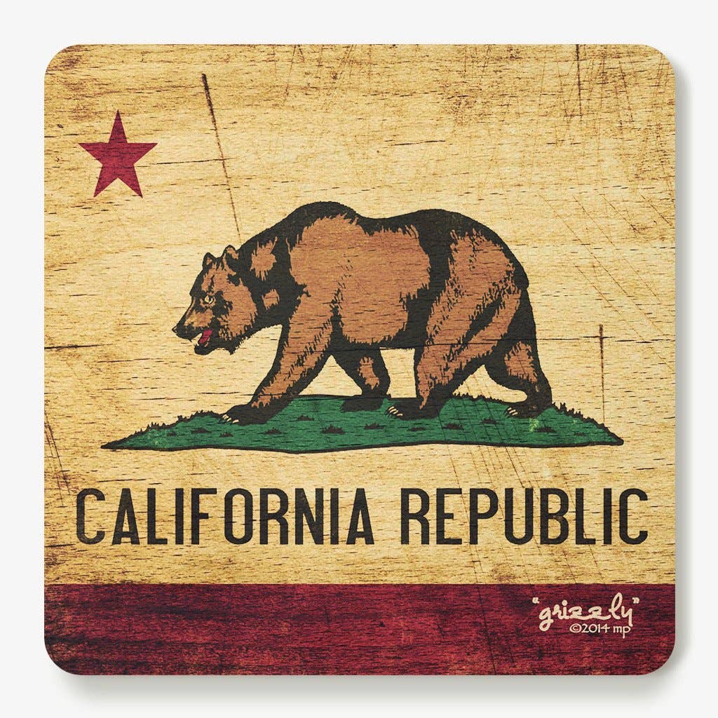 Simply Grateful - Wholesale Coasters - California Republic - Grizzly Coaster0
