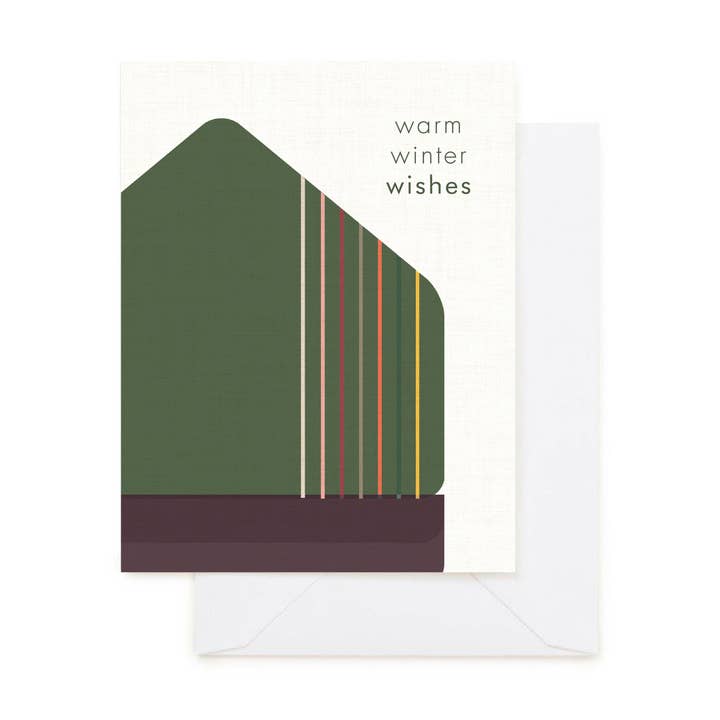 Warm Winter Wishes Card for wholesale by Marcela Homrich