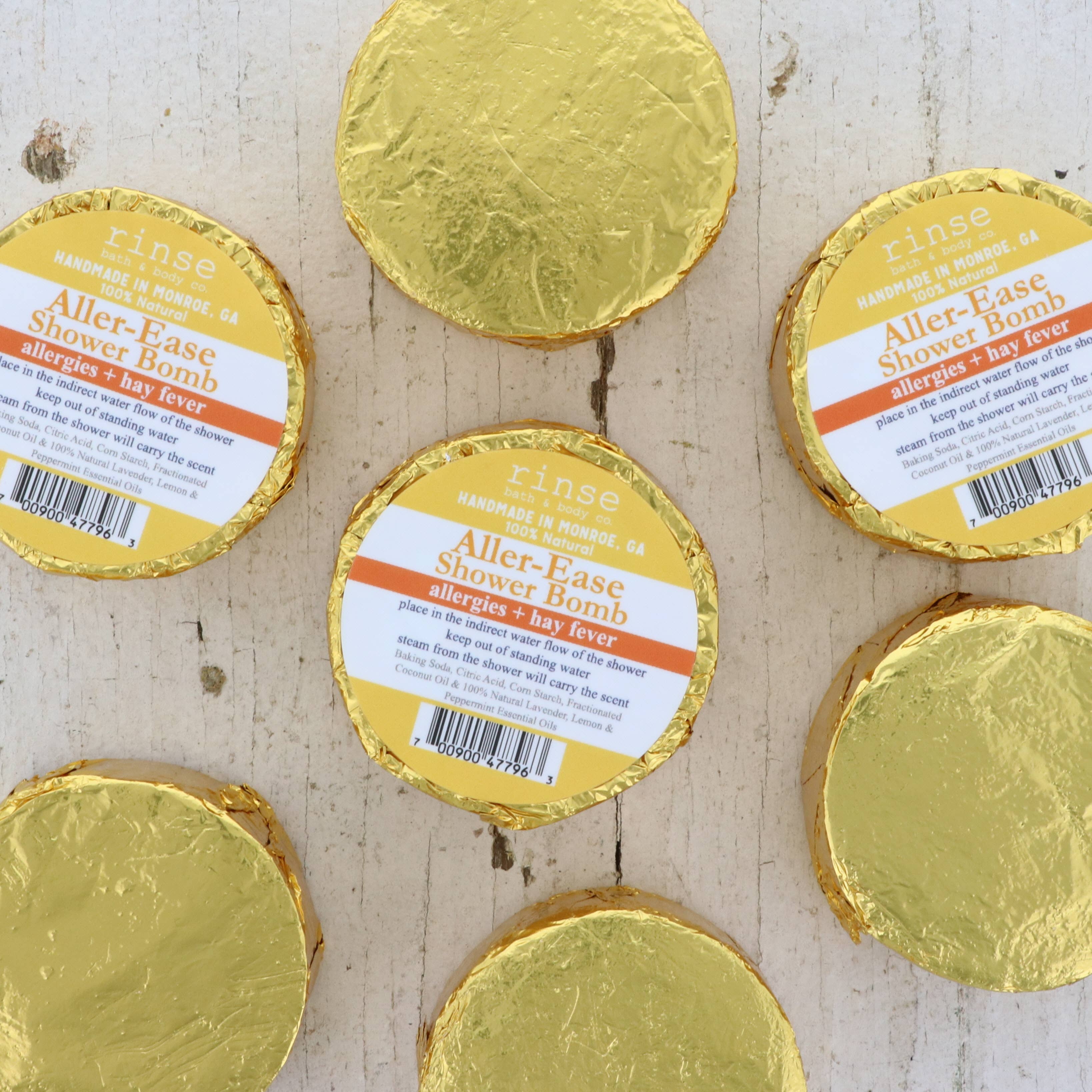 Rinse Bath Body Inc - Wholesale Shower Steamer/Bomb - Aller-Ease Shower Bomb | Aromatherapy Steamer | 4 Uses2