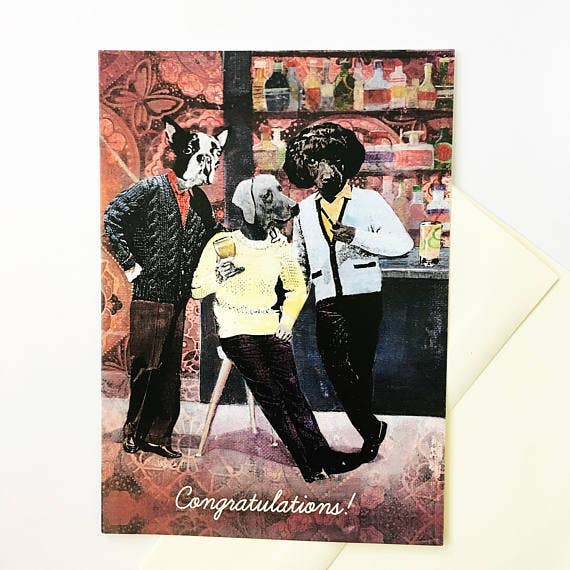 Dog Congratulations Cards for wholesale by Pergamo Paper Goods