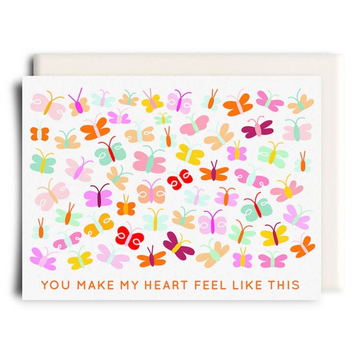 Papillons | Carte de vœux Love pour la vente par Inkwell Cards
