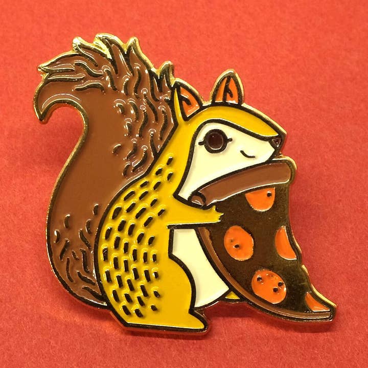 Teagan White's Trash Squirrel Pin for wholesale by Lost Lust Supply
