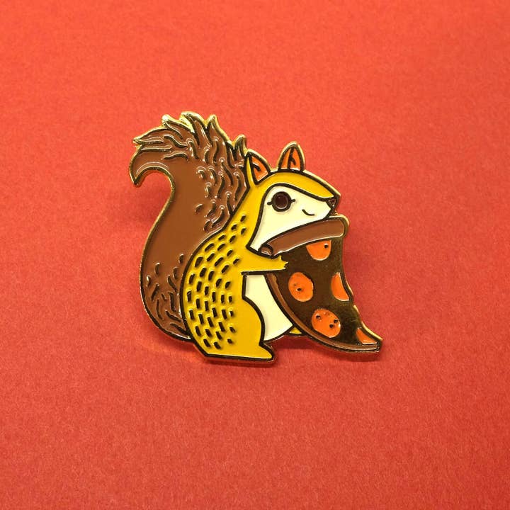 Teagan White's Trash Squirrel Pin for wholesale by Lost Lust Supply