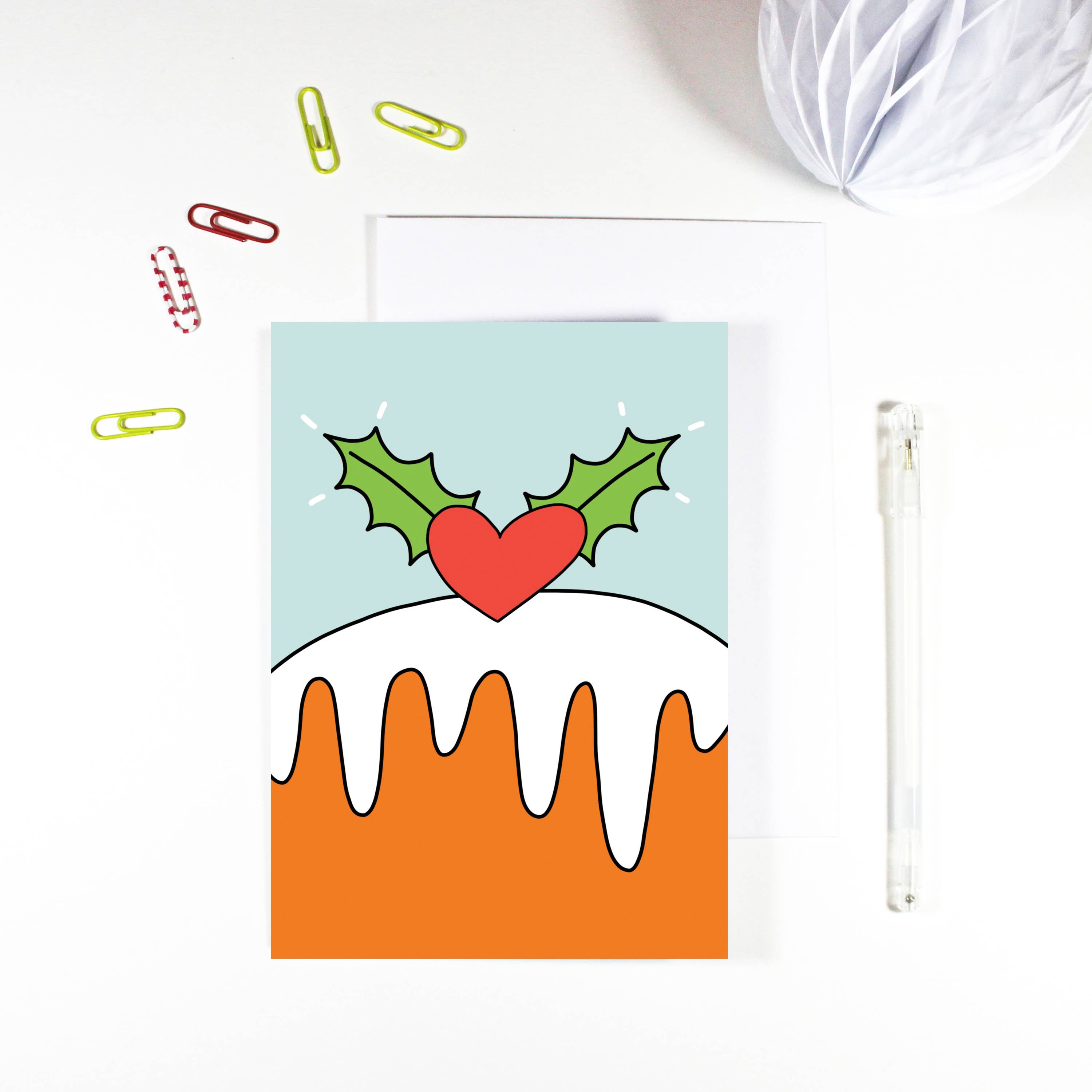 REMOVED BRAND - Wholesale Christmas Card - Christmas Pudding Card0