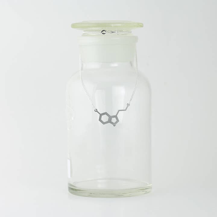 Serotonin Molecule Necklace for wholesale by Sorcery Science