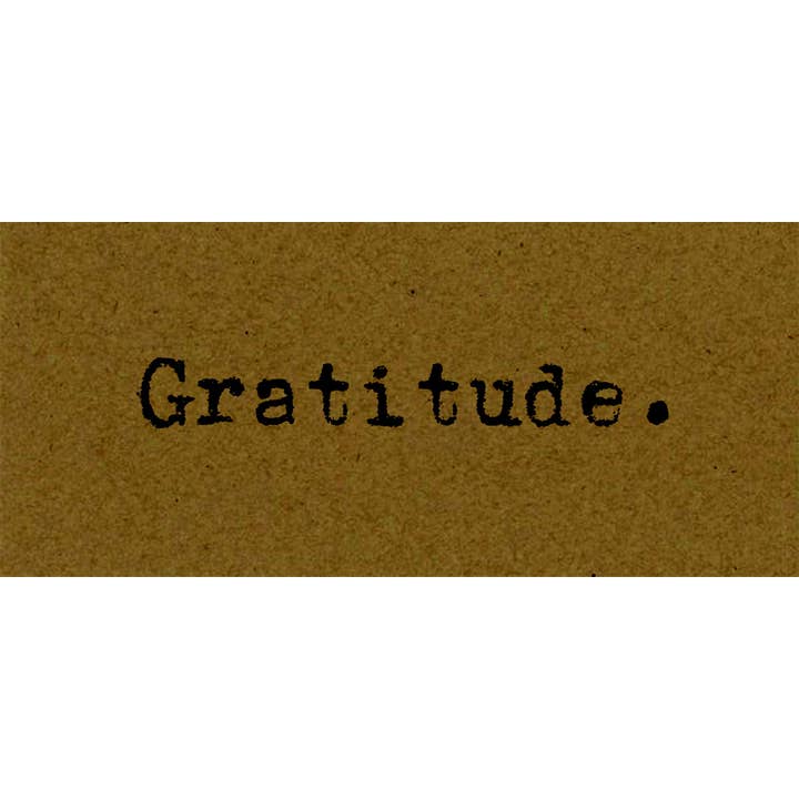 Gratitude Kraft Card for wholesale by Studio Penny Lane