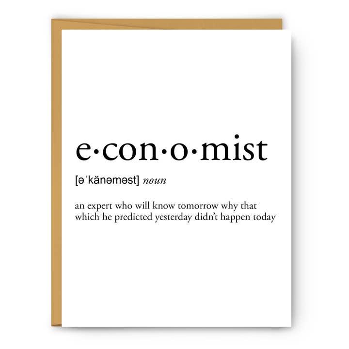 Economist Definition - Everyday Card for wholesale by Footnotes