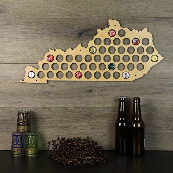 Torched Products – Engroshandel 3D-vægkunst – Mænds gave tilstand øl cap kort - Beer Cap Collector/Display76