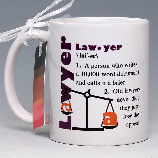 Liane Fried Studio - Wholesale Coffee Mug - Whimsical Lawyer Mug0
