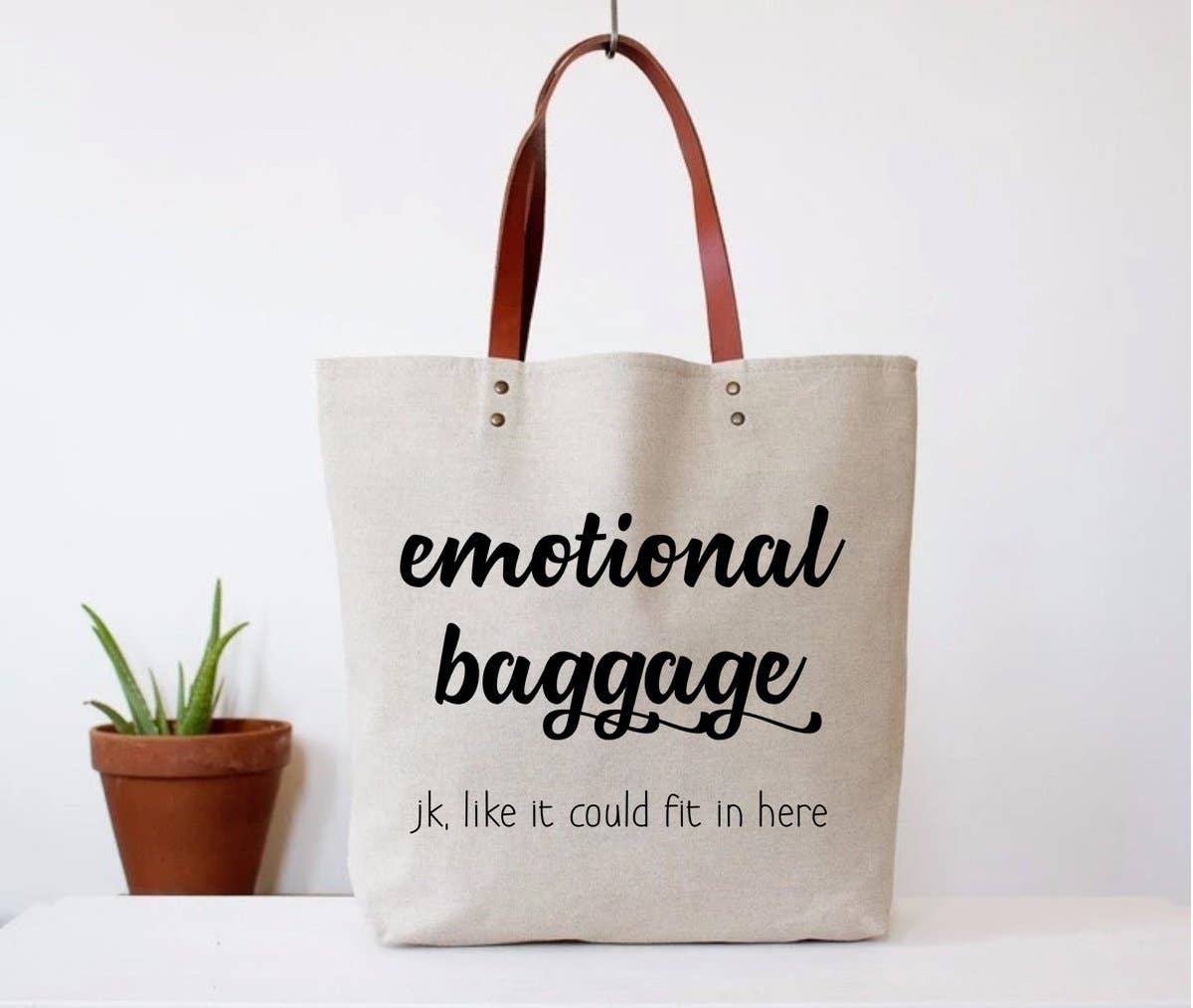 Emotional 2024 baggage tote