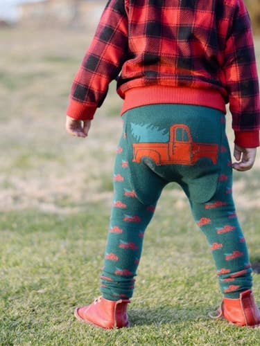 Tree Truck Baby and Toddler Leggings for wholesale by Doodle Pants